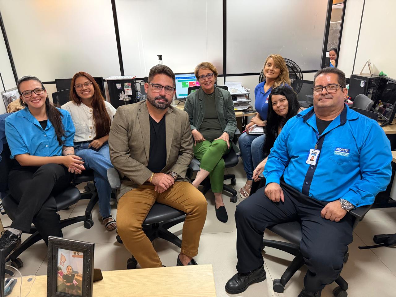 Equipe da Ouvidoria da Artran no dia do treinamento do SIGO