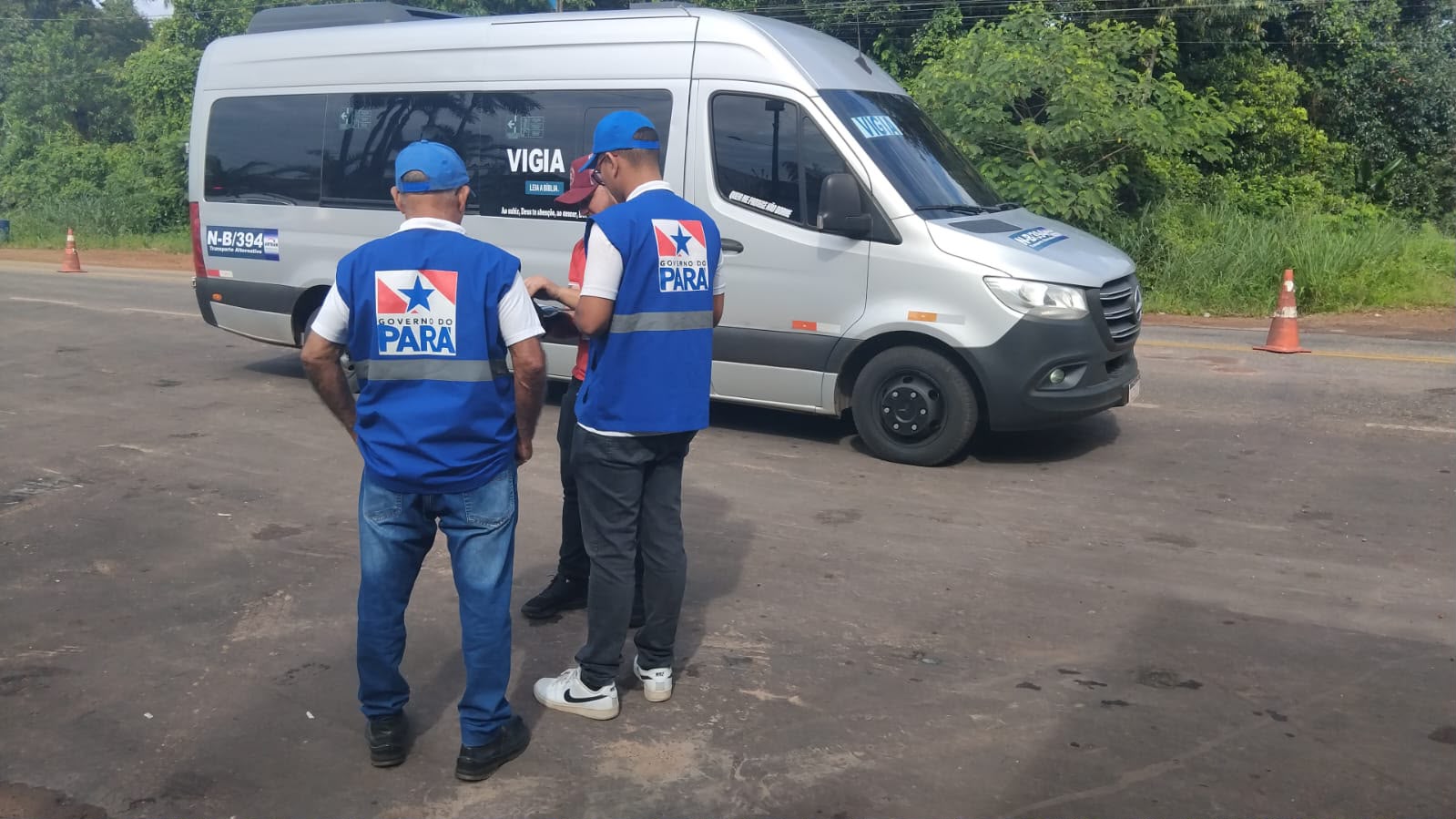 Controladores do Transporte Rodoviário em ação