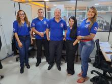 Equipe da Ouvidoria na sede da Artran